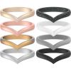 Pack H: Black  Black Glitter  Grey  White  Light Rose Gold  Rose Gold  Bronze  Silver