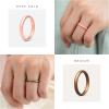 imageThunderFit Womens Silicone Stackable Wedding Ring Sets Silicone Thin Wedding Bands 25mm Width 21mm Thick Variety Multipack 147
