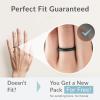 imageThunderFit Womens Silicone Stackable Wedding Ring Sets Silicone Thin Wedding Bands 25mm Width 21mm Thick Variety Multipack 147