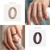 imageThunderFit Silicone Ring Wedding Bands for Women Modern Classic Bridal Sets 55mm Wide 19mm Thick Womens Rubber Engagement Bands Variety Multipack 46Pack G Black  White  Pink Sand  Milktea  Smoke Violet  Starlight