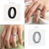 imageThunderFit Silicone Ring Wedding Bands for Women Modern Classic Bridal Sets 55mm Wide 19mm Thick Womens Rubber Engagement Bands Variety Multipack 46Pack A Black  Pink 197  Light Grey A  White