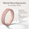 imageThunderFit Silicone Ring Wedding Bands for Women Modern Classic Bridal Sets 55mm Wide 19mm Thick Womens Rubber Engagement Bands Variety Multipack 46Pack G Black  White  Pink Sand  Milktea  Smoke Violet  Starlight