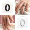 imageThunderFit Silicone Ring Wedding Bands for Women Modern Classic Bridal Sets 55mm Wide 19mm Thick Womens Rubber Engagement Bands Variety Multipack 46Pack F Black  Marble C  Light Pink G  Light Red H