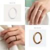 imageThunderFit Womens Thin Swivel Silicone Wedding Bands Stackable Rubber Engagement Rings 25mm Wide 2mm Thick  1481012 Variety MultipackPack B Bronze  Rose Gold  Silver  White
