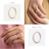 imageThunderFit Womens Thin Swivel Silicone Wedding Bands Stackable Rubber Engagement Rings 25mm Wide 2mm Thick  1481012 Variety MultipackPack C Light Blue  Faint Red  Pink Sand  Rice White