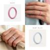 imageThunderFit Womens Thin Swivel Silicone Wedding Bands Stackable Rubber Engagement Rings 25mm Wide 2mm Thick  1481012 Variety MultipackPack C Light Blue  Faint Red  Pink Sand  Rice White