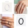 imageThunderFit Womens Thin Swivel Silicone Wedding Bands Stackable Rubber Engagement Rings 25mm Wide 2mm Thick  1481012 Variety MultipackPack D Light Grey  Black  White  Black Silver Glitter