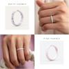 imageThunderFit Womens Thin Swivel Silicone Wedding Bands Stackable Rubber Engagement Rings 25mm Wide 2mm Thick  1481012 Variety MultipackPack G Black  Marble  Rose Gold  Marble Light Pink