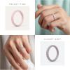 imageThunderFit Womens Thin Swivel Silicone Wedding Bands Stackable Rubber Engagement Rings 25mm Wide 2mm Thick  1481012 Variety MultipackPack H Black  Crystal Pink  Light Stone  Rose Pearl  Smoke Violet  Smoke  Light Taupe  White  Rose Taupe  Rosy Copper Metallic  Doeskin  Porcini Metallic