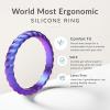 imageThunderFit Womens Thin Swivel Silicone Wedding Bands Stackable Rubber Engagement Rings 25mm Wide 2mm Thick  1481012 Variety MultipackPack I Black  Galaxy  Black  Teal Glitter  Midnight Navy Metallic  Boysenberry Metallic  Galaxy Printed  Watercolor Printed  Pearl  Velvet Violet Metallic  Maroon Banner  Sailor Blue  White