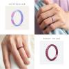 imageThunderFit Womens Thin Swivel Silicone Wedding Bands Stackable Rubber Engagement Rings 25mm Wide 2mm Thick  1481012 Variety MultipackPack I Black  Galaxy  Black  Teal Glitter  Midnight Navy Metallic  Boysenberry Metallic  Galaxy Printed  Watercolor Printed  Pearl  Velvet Violet Metallic  Maroon Banner  Sailor Blue  White