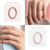 imageThunderFit Womens Thin Swivel Silicone Wedding Bands Stackable Rubber Engagement Rings 25mm Wide 2mm Thick  1481012 Variety MultipackPack M Black  Flesh  Old Rose  Cinereous  Cement  Mistwood Green  Green Bay  Gray Asparagus