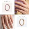 imageThunderFit Womens Thin Swivel Silicone Wedding Bands Stackable Rubber Engagement Rings 25mm Wide 2mm Thick  1481012 Variety MultipackPack Q Pale Taupe  Rose Taupe  Rosy Copper Metallic  Rose Pearl  Black  White  Doeskin  Porcini Metallic