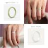 imageThunderFit Womens Thin Swivel Silicone Wedding Bands Stackable Rubber Engagement Rings 25mm Wide 2mm Thick  1481012 Variety MultipackPack R Muted Lilac  Putty  Camel  Mother of Pearl  Black  Rose Pearl  Mossy Meadow  Muted Mauve