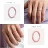 imageThunderFit Womens Thin Swivel Silicone Wedding Bands Stackable Rubber Engagement Rings 25mm Wide 2mm Thick  1481012 Variety MultipackPack S Black  Apricot Cream  Muted Lilac  Camel  Muted Blush  Mother of Pearl  Muted Blush  White
