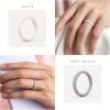 imageThunderFit Womens Thin Swivel Silicone Wedding Bands Stackable Rubber Engagement Rings 25mm Wide 2mm Thick  1481012 Variety MultipackPack U Black  Mojave Desert  Cinereous  Rose Pearl  White  Muted Mauve  Green Bay  Tradewinds