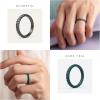 imageThunderFit Womens Thin Swivel Silicone Wedding Bands Stackable Rubber Engagement Rings 25mm Wide 2mm Thick  1481012 Variety MultipackPack X Black  Cool Gray  Dark Blue H  Light Silver  Gun Metal A  Dark Teal B  Dark Red G  Maroon Banner