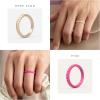 imageThunderFit Womens Thin Swivel Silicone Wedding Bands Stackable Rubber Engagement Rings 25mm Wide 2mm Thick  1481012 Variety MultipackPack ZC Rose Pink  Light Pink  White  Rose Gold