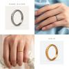 imageThunderFit Womens Thin Swivel Silicone Wedding Bands Stackable Rubber Engagement Rings 25mm Wide 2mm Thick  1481012 Variety MultipackPack ZD Gold  Silver  Dark Silver  Rose Gold