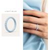 imageThunderFit Womens Thin Swivel Silicone Wedding Bands Stackable Rubber Engagement Rings 25mm Wide 2mm Thick  1481012 Variety MultipackPack ZE Light Blue