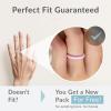 imageThunderFit Womens Thin Swivel Silicone Wedding Bands Stackable Rubber Engagement Rings 25mm Wide 2mm Thick  1481012 Variety MultipackPack ZF Light Purple