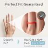 imageThunderFit Womens Thin Swivel Silicone Wedding Bands Stackable Rubber Engagement Rings 25mm Wide 2mm Thick  1481012 Variety MultipackPack ZG Red