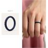 imageThunderFit Womens Thin Swivel Silicone Wedding Bands Stackable Rubber Engagement Rings 25mm Wide 2mm Thick  1481012 Variety MultipackPack ZH Midnight Blue