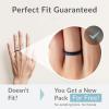 imageThunderFit Womens Thin Swivel Silicone Wedding Bands Stackable Rubber Engagement Rings 25mm Wide 2mm Thick  1481012 Variety MultipackPack ZH Midnight Blue