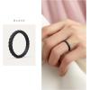 imageThunderFit Womens Thin Swivel Silicone Wedding Bands Stackable Rubber Engagement Rings 25mm Wide 2mm Thick  1481012 Variety MultipackPack ZI Black
