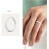 imageThunderFit Womens Thin Swivel Silicone Wedding Bands Stackable Rubber Engagement Rings 25mm Wide 2mm Thick  1481012 Variety MultipackPack ZJ White