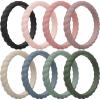 Pack M: Black  Flesh  Old Rose  Cinereous  Cement  Mistwood Green  Green Bay  Gray Asparagus