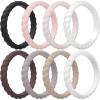 Pack O: Black  Crystal Pink  Light Stone  Rose Pearl  Smoke Violet  Smoke  Light Taupe  White