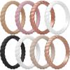 Pack Q: Pale Taupe  Rose Taupe  Rosy Copper (Metallic)  Rose Pearl  Black  White  Doeskin  Porcini (Metallic)