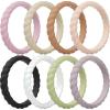 Pack R: Muted Lilac  Putty  Camel  Mother of Pearl  Black  Rose Pearl  Mossy Meadow  Muted Mauve
