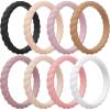 Pack S: Black  Apricot Cream  Muted Lilac  Camel  Muted Blush  Mother of Pearl  Muted Blush  White