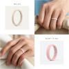 imageThunderFit Silicone Rings for Her  Mix Womens Silicone Wedding Rings 18mm Thick Rubber Engagement Rings Braided ampamp 4mm Classic Rings ComboPack B White  Mother of Pearl  Sand Metallic  Powder Pink  Rosette Metallic