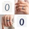 imageThunderFit Silicone Rings for Her  Mix Womens Silicone Wedding Rings 18mm Thick Rubber Engagement Rings Braided ampamp 4mm Classic Rings ComboPack M White  Paynes Gray  Rain Washed  Medium Dark Cyan Blue  Dress Blues