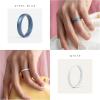 imageThunderFit Silicone Rings for Her  Mix Womens Silicone Wedding Rings 18mm Thick Rubber Engagement Rings Braided ampamp 4mm Classic Rings ComboPack M White  Paynes Gray  Rain Washed  Medium Dark Cyan Blue  Dress Blues