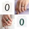 imageThunderFit Silicone Rings for Her  Mix Womens Silicone Wedding Rings 18mm Thick Rubber Engagement Rings Braided ampamp 4mm Classic Rings ComboPack O Green Bay Metallic  Feldspar  Laurel Wreath  Galapagos Green  Black
