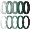 Pack J: White  Green Bay Metallic  Feldspar  Galapagos Green  Black