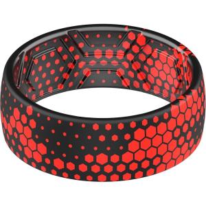 imageThunderFit Silicone Wedding Rings for Men Breathable Printed Design Rubber Engagement Bands 8mm Wide 2mm ThickCamo 3