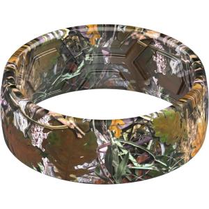 imageThunderFit Silicone Wedding Rings for Men Breathable Printed Design Rubber Engagement Bands 8mm Wide 2mm ThickCamo 7