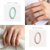 imageThunderFit Silicone Ring Enhancers for Women Breathable Womens Rubber Engagement Rings 5PackPack A Sepia Rose  Warm Gray 1 C  Misty Jade  Fired Brick  Warm Sand