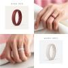 imageThunderFit Silicone Ring Enhancers for Women Breathable Womens Rubber Engagement Rings 5PackPack A Sepia Rose  Warm Gray 1 C  Misty Jade  Fired Brick  Warm Sand