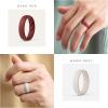 imageThunderFit Silicone Ring Enhancers for Women Breathable Womens Rubber Engagement Rings 5PackPack A Sepia Rose  Warm Gray 1 C  Misty Jade  Fired Brick  Warm Sand