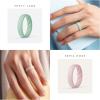 imageThunderFit Silicone Ring Enhancers for Women Breathable Womens Rubber Engagement Rings 5PackPack A Sepia Rose  Warm Gray 1 C  Misty Jade  Fired Brick  Warm Sand
