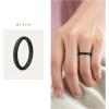 imageThunderFit Silicone Ring Enhancers for Women Breathable Womens Rubber Engagement Rings 5PackPack G All Black