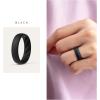 imageThunderFit Silicone Ring Enhancers for Women Breathable Womens Rubber Engagement Rings 5PackPack G All Black