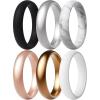 Pack Z: Rose Gold  Copper Bronze  Royal Black  White Marble  Princess White  Fancy Silver