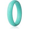imageThunderFit Silicone Anniversary Rings for Women 55mm Wide 2mm Thick Wedding Rubber Bands Variety Multipack 112Pack ZV Teal with Glitter